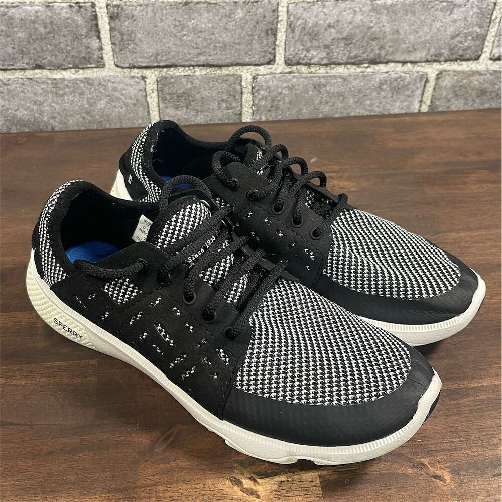 Sperry Women's 7 Seas Sport Boat Shoes Black Size 7